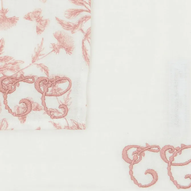 Tartine et Chocolat Lot de 2 Langes - Toile de Jouy Rose