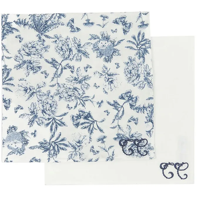 Tartine et Chocolat Lot de 2 Langes - Toile de Jouy Bleu