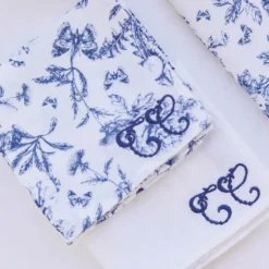 Tartine et Chocolat Lot de 2 Langes - Toile de Jouy Bleu