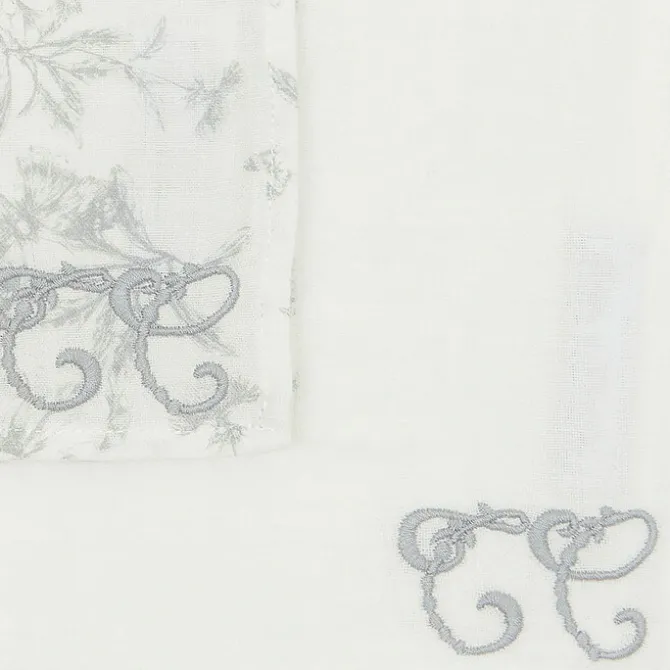 Tartine et Chocolat Lot de 2 Langes - Toile de Jouy Gris