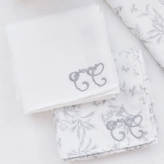 Tartine et Chocolat Lot de 2 Langes - Toile de Jouy Gris