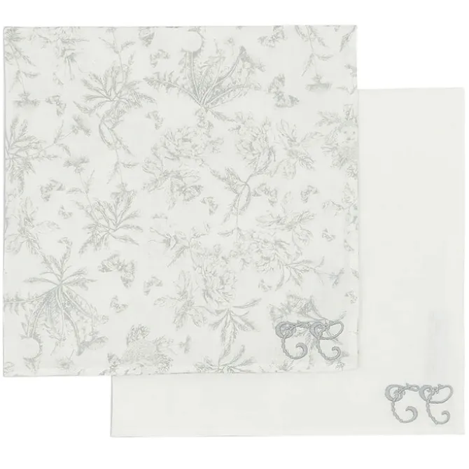 Tartine et Chocolat Lot de 2 Langes - Toile de Jouy Gris