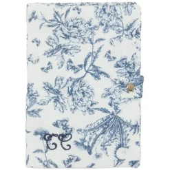Tartine et Chocolat Protège-carnet de Santé - Toile de Jouy Bleu