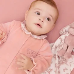 Tartine et Chocolat Pyjama Toile de Jouy Rose - 3 Mois
