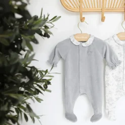 Tartine et Chocolat Pyjama Toile de Jouy Gris - 6 Mois