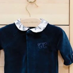 Tartine et Chocolat Pyjama Toile de Jouy Bleu - 3 Mois