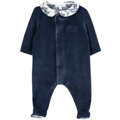 Tartine et Chocolat Pyjama Toile de Jouy Bleu - 3 Mois
