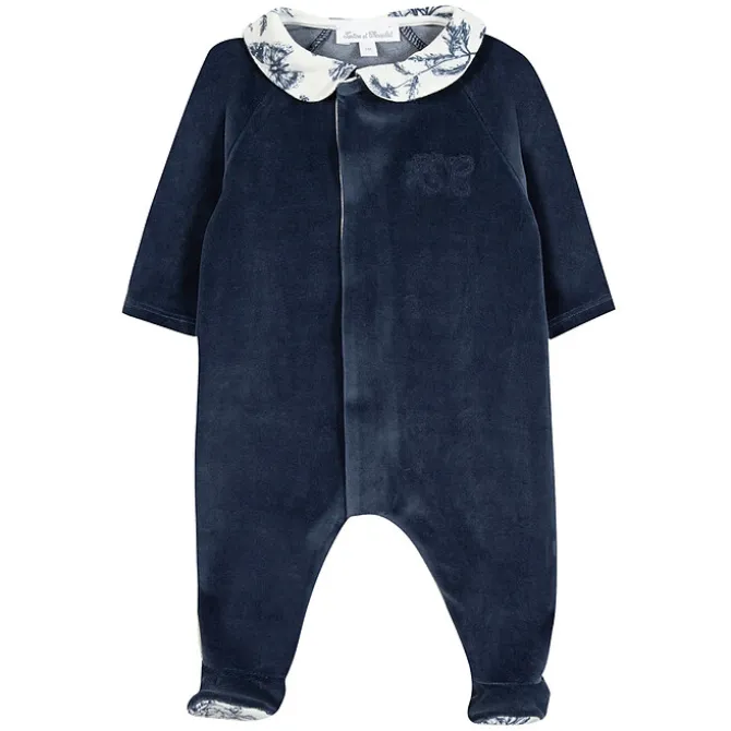 Tartine et Chocolat Pyjama Toile de Jouy Bleu - 3 Mois