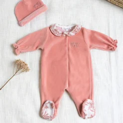 Tartine et Chocolat Pyjama Toile de Jouy Rose - 6 Mois