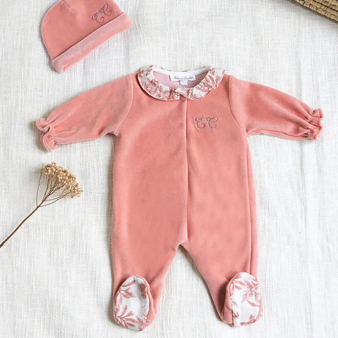 Tartine et Chocolat Pyjama Toile de Jouy Rose - 1 Mois