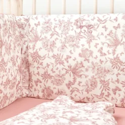 Tartine et Chocolat Tour de Lit - Toile de Jouy Rose