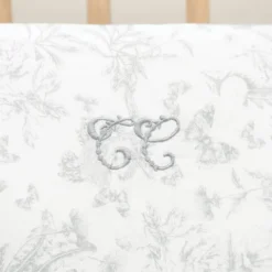Tartine et Chocolat Tour de Lit - Toile de Jouy Gris