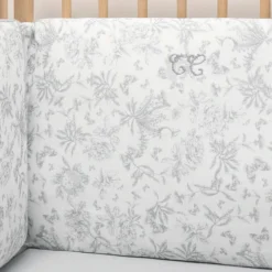 Tartine et Chocolat Tour de Lit - Toile de Jouy Gris