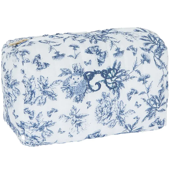Tartine et Chocolat Trousse de Toilette - Toile de Jouy Bleu