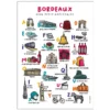 Tata Clairette Affiche Abécédaire Bordeaux - 40 x 30 cm