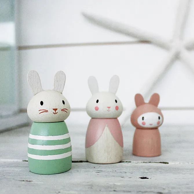 Tender Leaf Toys Famille de Lapins