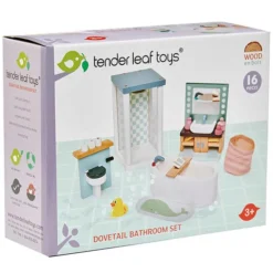 Tender Leaf Toys Meubles de Poupées Salle de Bain