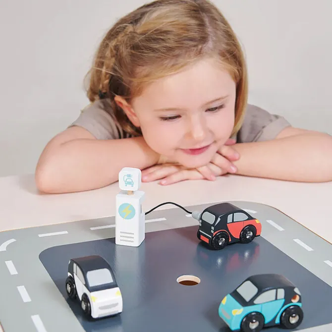 Tender Leaf Toys Set de Voitures Electriques