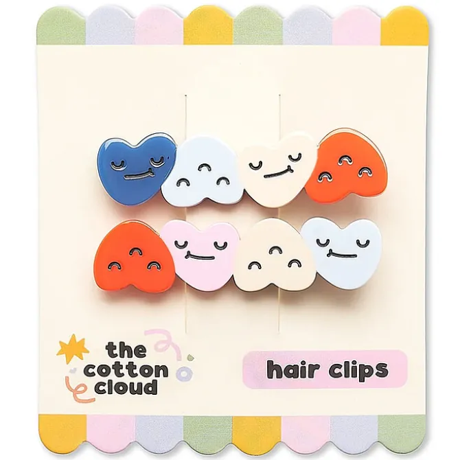 The Cotton Cloud Lot de 2 Barrettes - Dancing Hearts