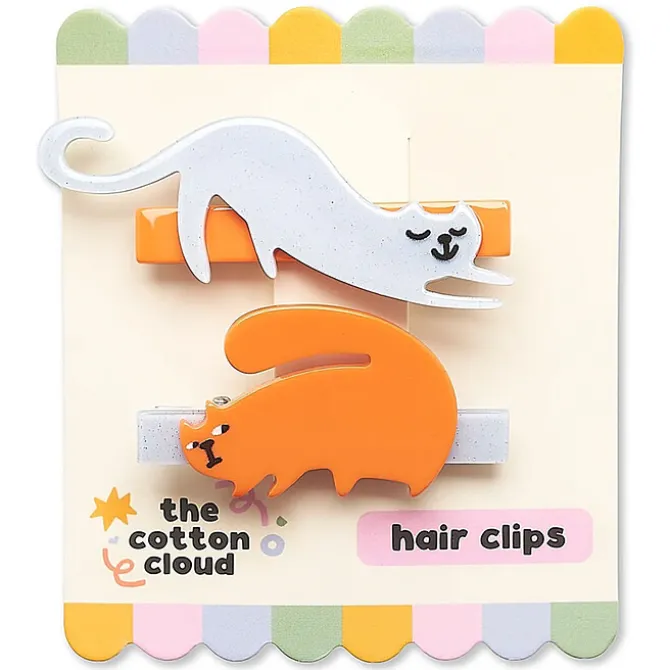 The Cotton Cloud Lot de 2 Barrettes - Meowtiful Cats