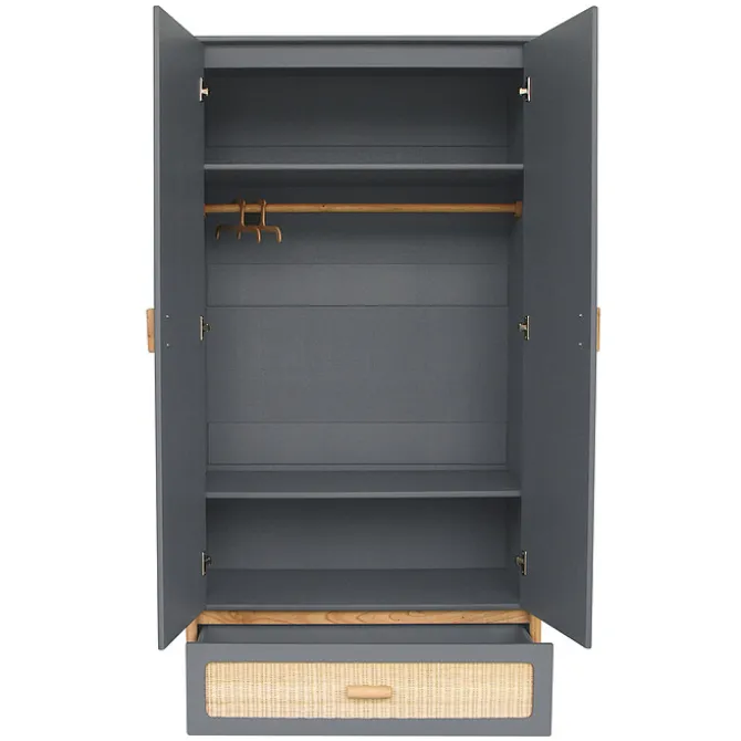 Théo Armoire 2 Portes en Rotin Océania - Silex