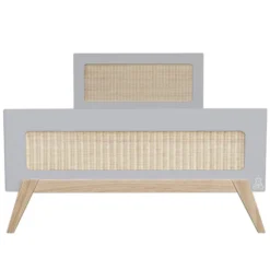 Théo Lit Junior en Rotin Marelia Lune - 90 x 200 cm