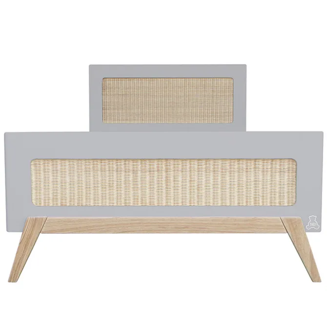 Théo Lit Junior en Rotin Marelia Lune - 90 x 200 cm