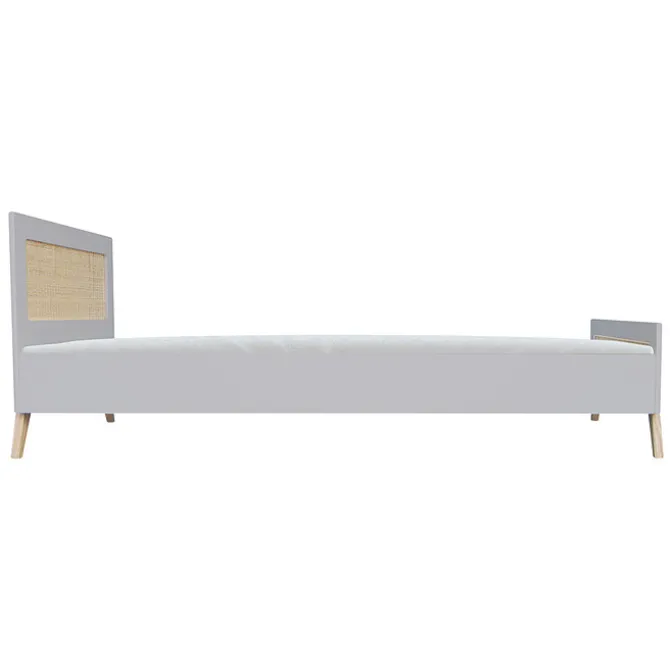 Théo Lit Junior en Rotin Marelia Lune - 90 x 200 cm