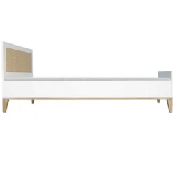 Théo Lit Junior en Rotin Nami Neige - 90 x 200 cm