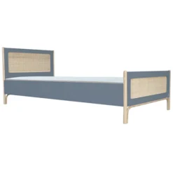 Théo Lit Junior en Rotin Océania Silex - 90 x 200 cm