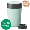 Tommee Tippee Poubelle à Couches Twist & Click + 1 Recharge - Vert