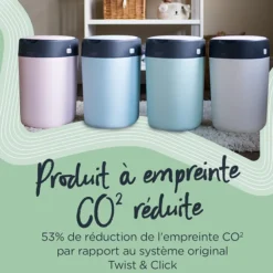 Tommee Tippee Poubelle à Couches Twist & Click + 1 Recharge - Vert