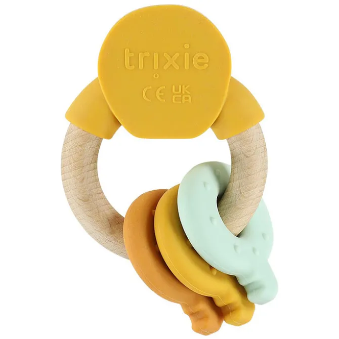 Trixie Baby Anneau d'Activités Bois Silicone - Mr.Lion
