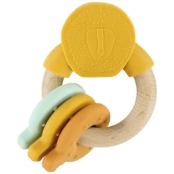 Trixie Baby Anneau d'Activités Bois Silicone - Mr.Lion