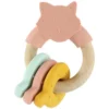 Trixie Baby Anneau d'Activités Bois Silicone - Mrs. Cat