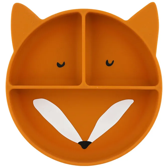 Trixie Baby Assiette en Silicone avec Ventouse - Mr. Fox