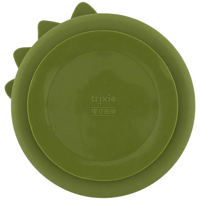 Trixie Baby Assiette en Silicone avec Ventouse - Mr. Dino