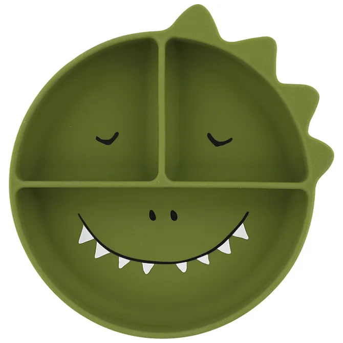 Trixie Baby Assiette en Silicone avec Ventouse - Mr. Dino