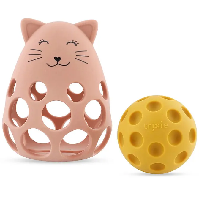 Trixie Baby Hochet Sensoriel en Silicone - Mrs. Cat