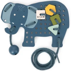 Trixie Baby Jeu de Laçage en Bois Animaux