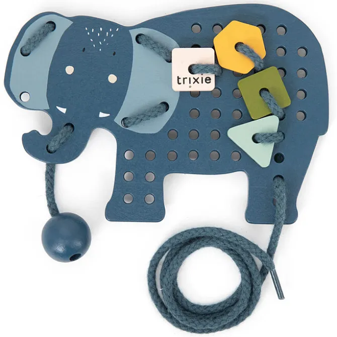 Trixie Baby Jeu de Laçage en Bois Animaux