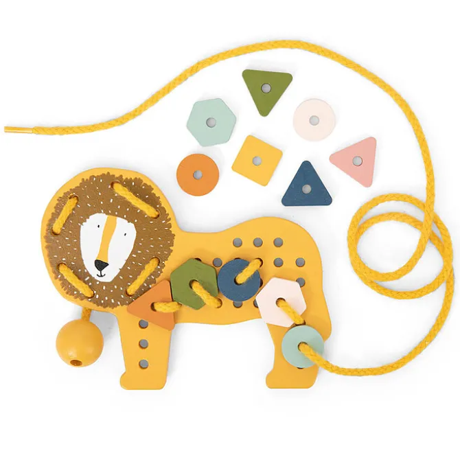 Trixie Baby Jeu de Laçage en Bois Animaux