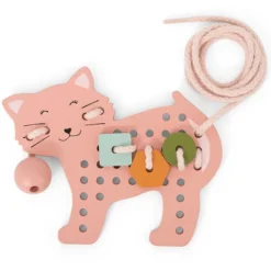 Trixie Baby Jeu de Laçage en Bois Animaux