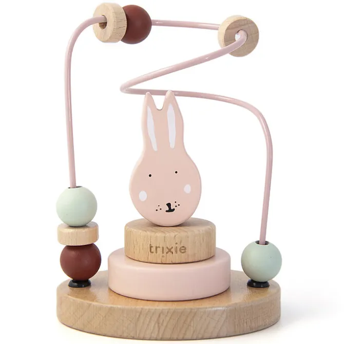 Trixie Baby Labyrinthe à Perles en Bois - Mrs. Rabbit