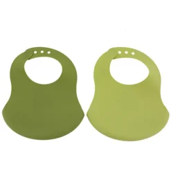 Trixie Baby Lot de 2 Bavoirs en Silicone - Mr. Dino