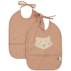 Trixie Baby Lot de 2 Bavoirs Imperméables - Mrs. Cat