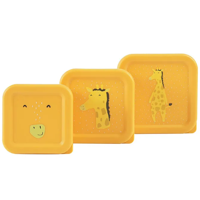 Trixie Baby Lot de 3 Boîtes à Goûter - Mr. Giraffe