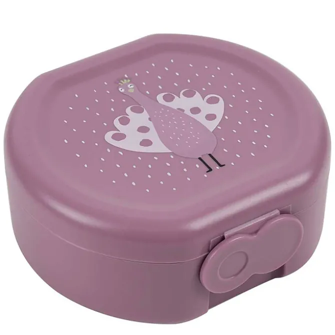 Trixie Baby Lot de 2 Boîtes à Goûter à Clip - Mrs. Peacock