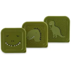 Trixie Baby Lot de 3 Boîtes à Goûter - Mr. Dino