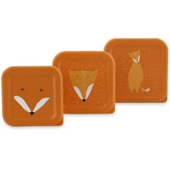 Trixie Baby Lot de 3 Boîtes à Goûter - Mr. Fox
